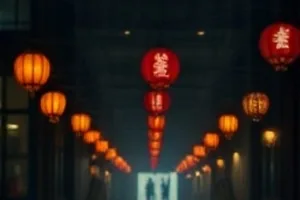 空旷月台尽头亮着一盏孤灯的封面图